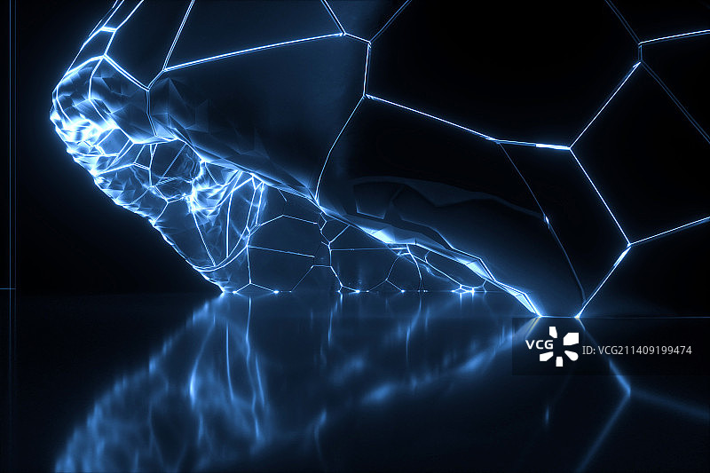 3D霓虹灯空间背景图片素材