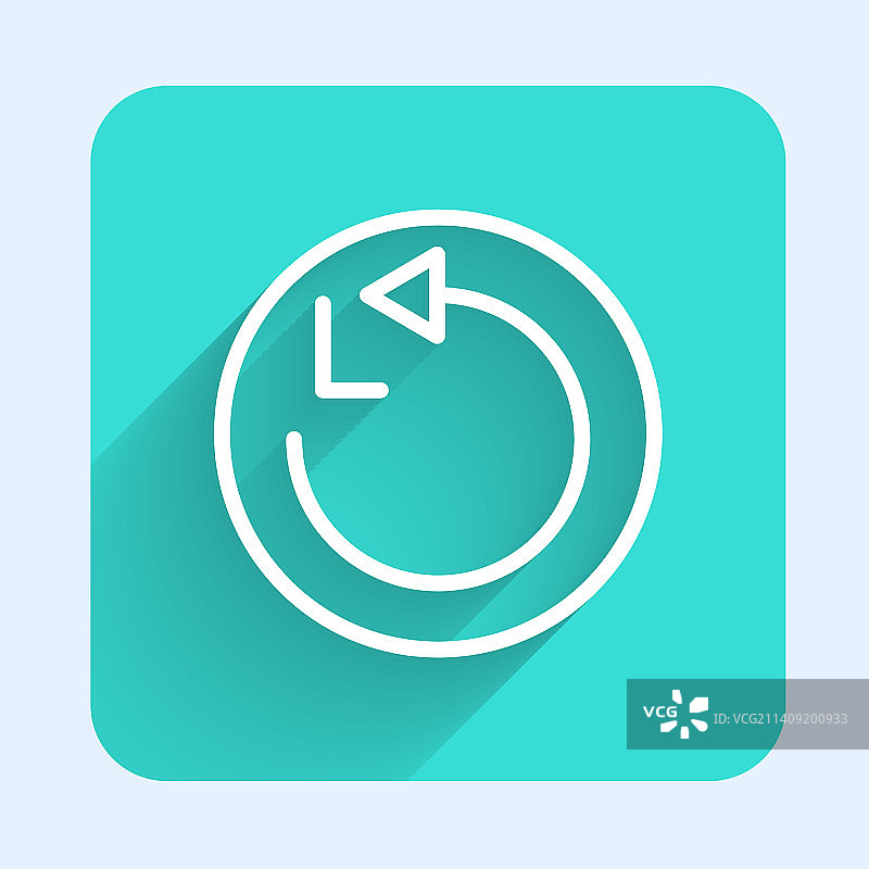 白色线条半径图标，长阴影图片素材