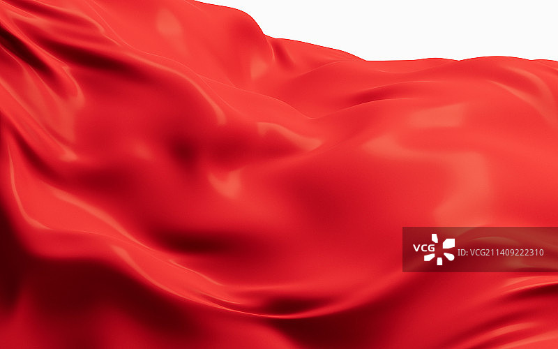 流动的红色布料3D渲染图片素材