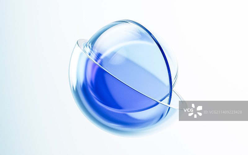 透明渐变玻璃背景3D渲染图片素材