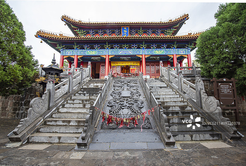 中国甘肃庆阳市庆州古城农耕鼻祖周祖陵风景区图片素材