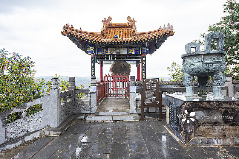 中国甘肃庆阳市庆州古城农耕鼻祖周祖陵风景区图片素材