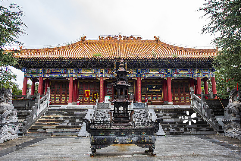 中国甘肃庆阳市庆州古城农耕鼻祖周祖陵风景区图片素材