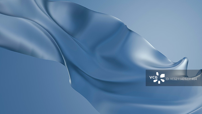 3D渲染蓝色波纹图片素材