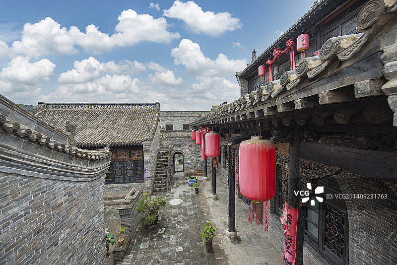 中国甘肃庆阳市庆州古城风光图片素材