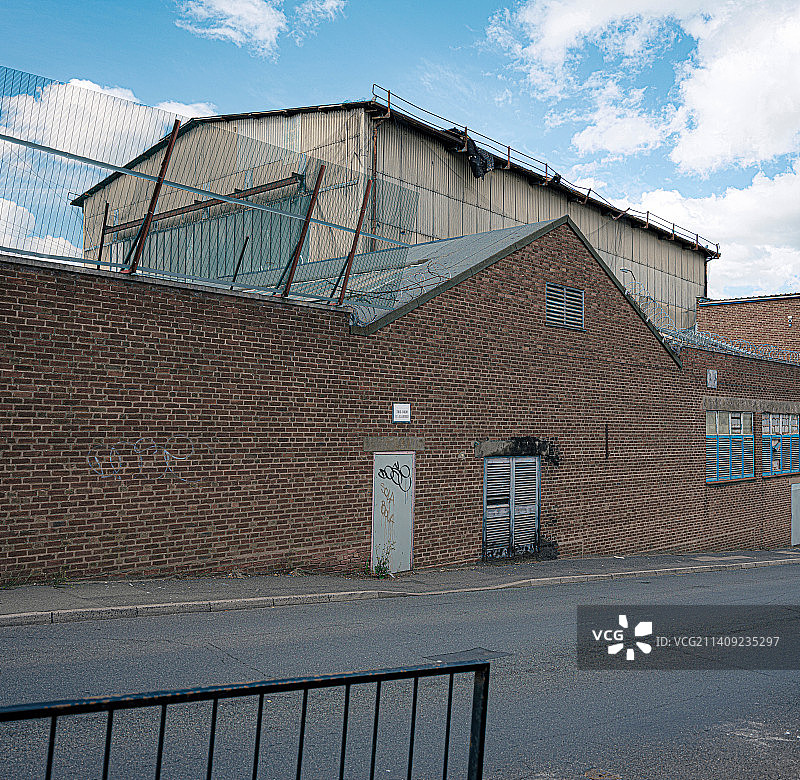 老化的工业建筑图片素材