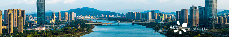 上虞曹娥江CBD图片素材