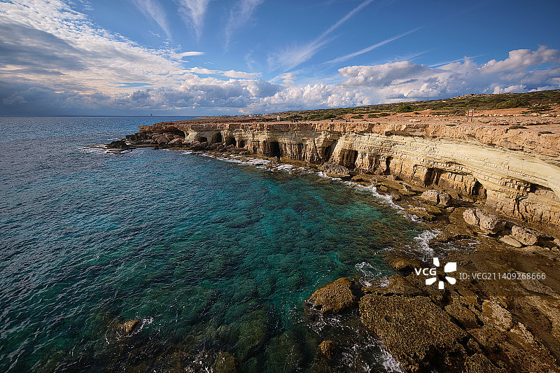 塞浦路斯阿依纳帕海天景色图片素材