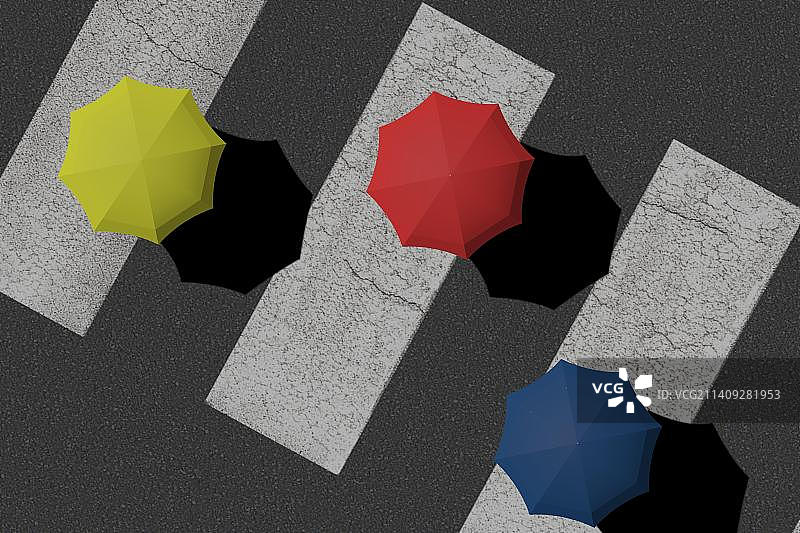 彩色折纸俯视图图片素材