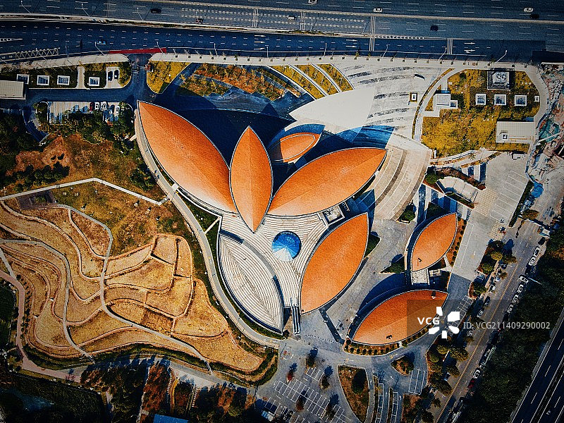 俯视袁隆平博物馆图片素材