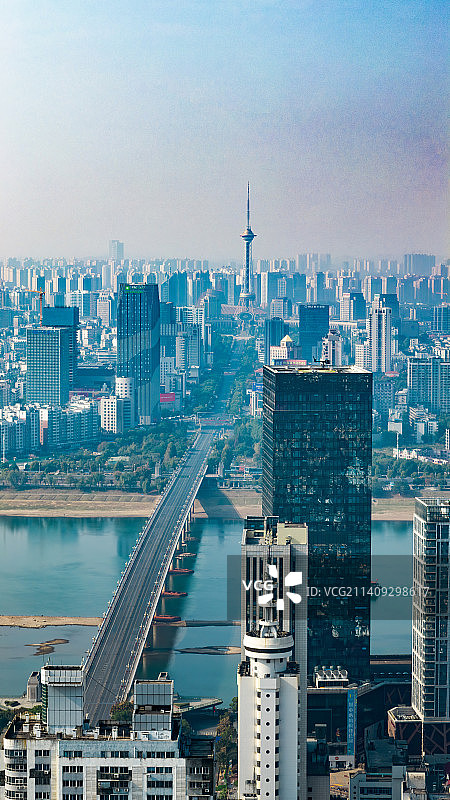 静默下的株洲大桥图片素材