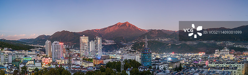 云南省怒江兰坪县城风光图片素材