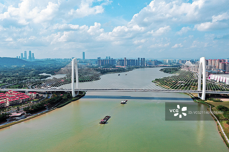 广西南宁龙岗夏日邕江图片素材