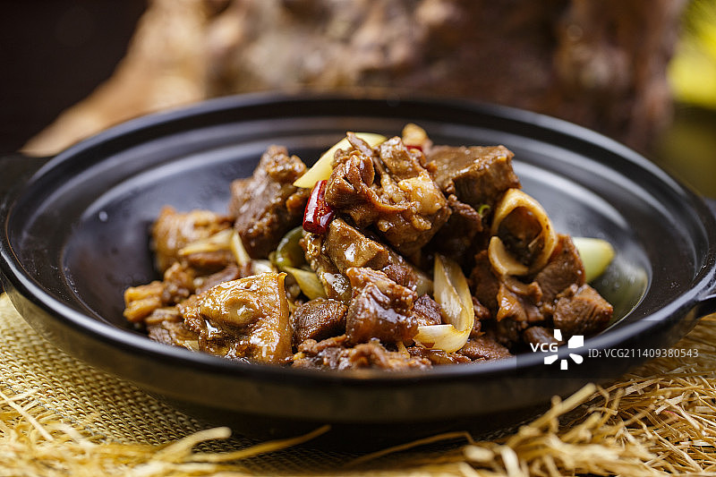 砂锅烧羊肉图片素材