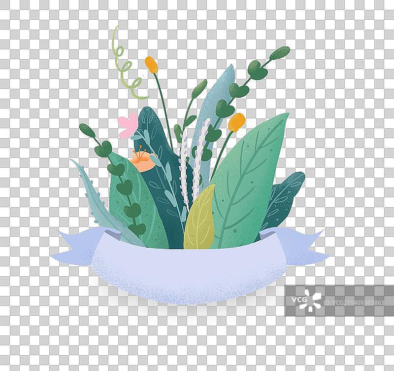 清新淡雅鲜花花束图片素材