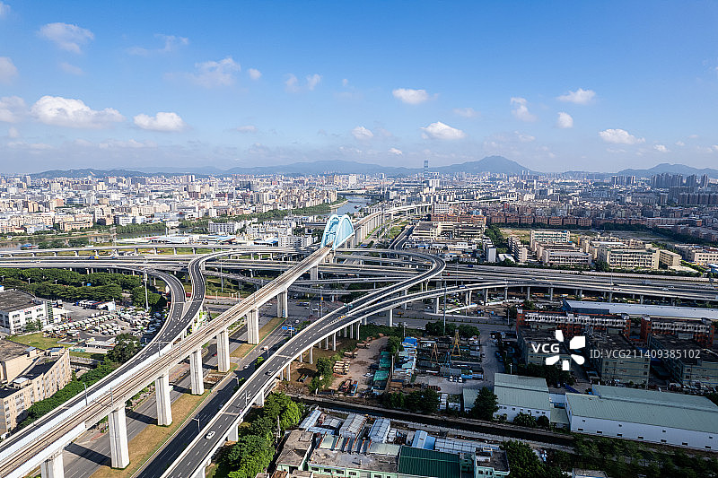 深圳宝安区沙井立交桥图片素材