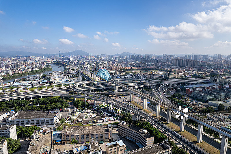 深圳宝安区沙井立交桥图片素材