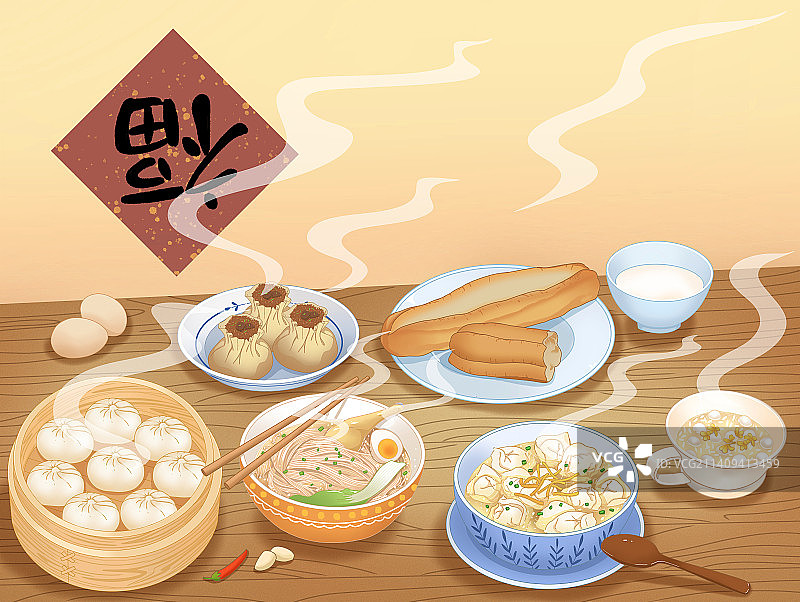 中式早餐图片素材