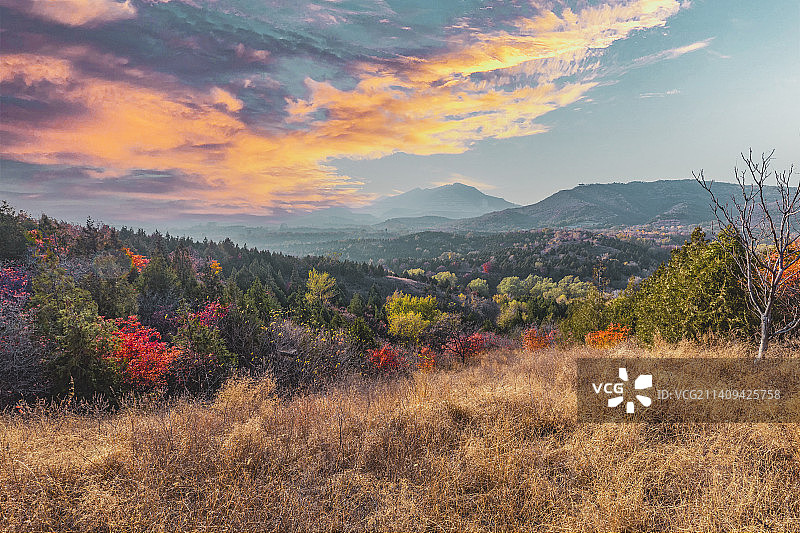北京美丽的秋天五彩斑斓图片素材