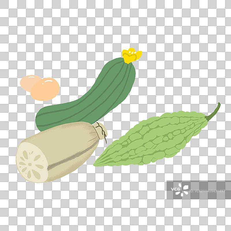 节气美食-立夏-一堆蔬菜图片素材