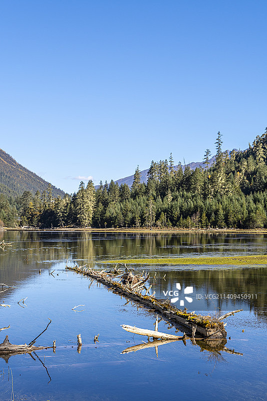 中国四川川西高原莲花湖秋天自然风光图片素材