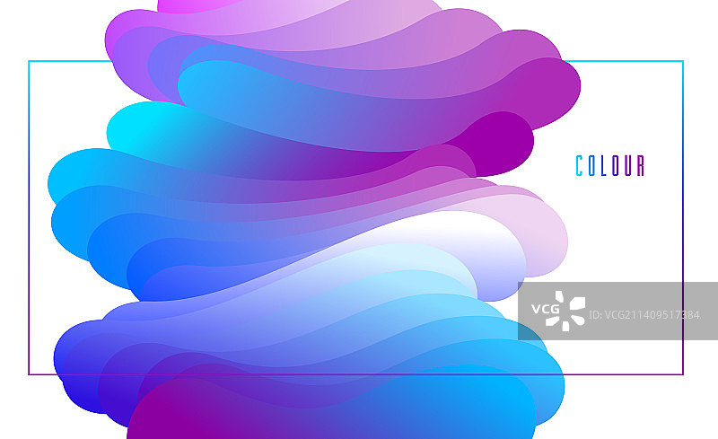 3D流体渐变色抽象背景图片素材