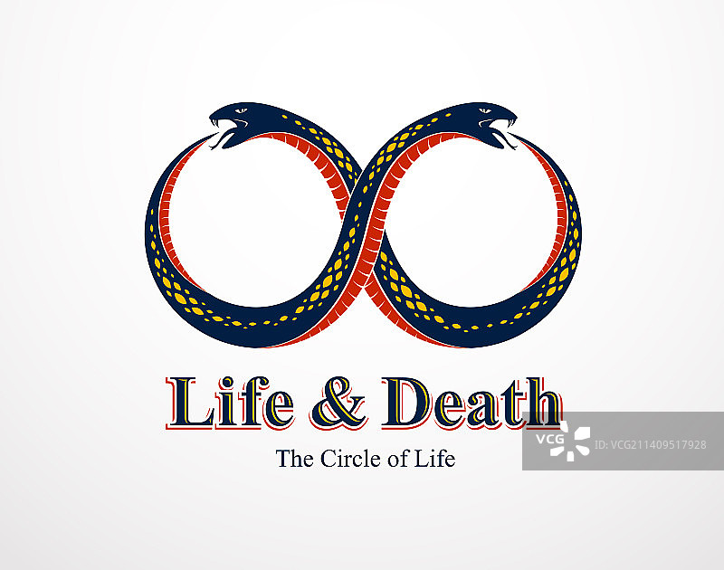 衔尾蛇无限符号图片素材