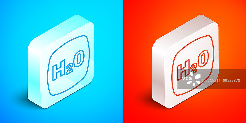 2.5D线条水滴化学式图片素材