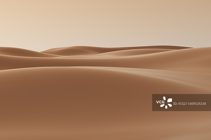 3D渲染咖色波纹图片素材