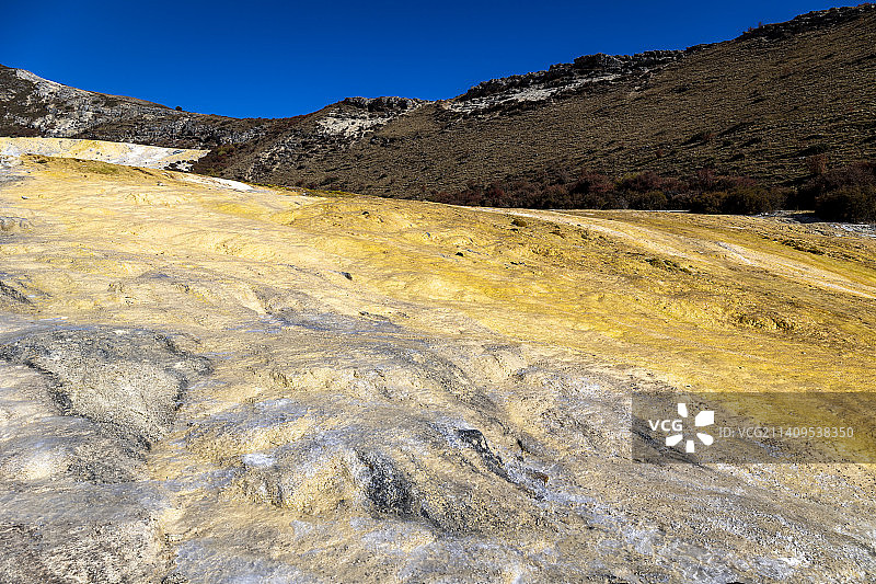 川西甘孜泉华滩图片素材