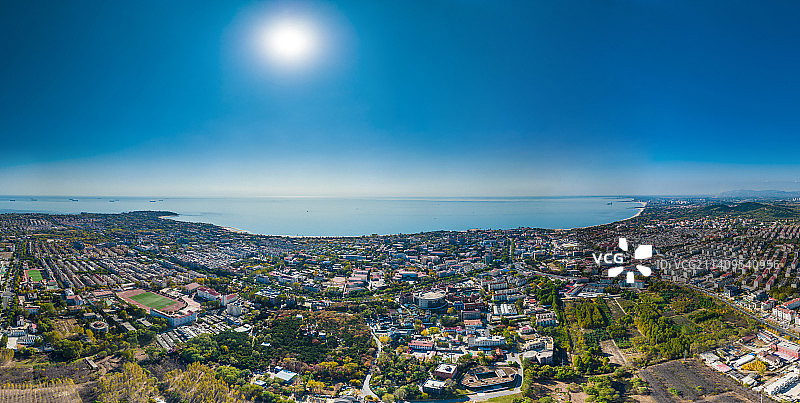 航拍北戴河图片素材