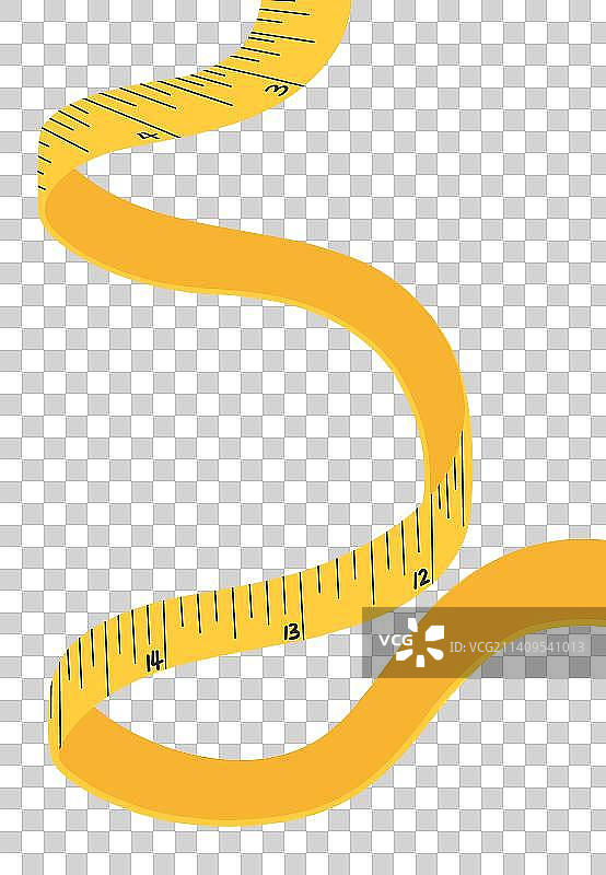 扁平化卡通皮尺图图片素材