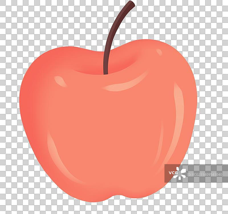 卡通苹果水果健康食品插画图片素材