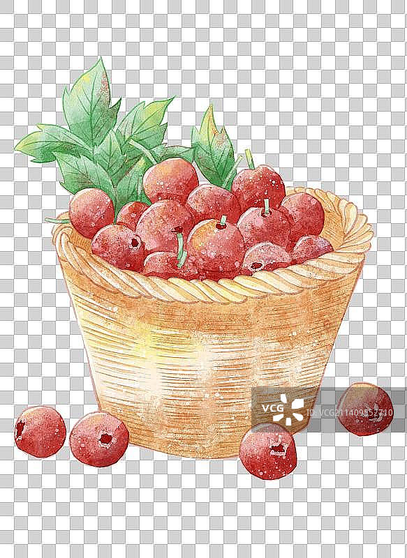 一筐山楂图片素材