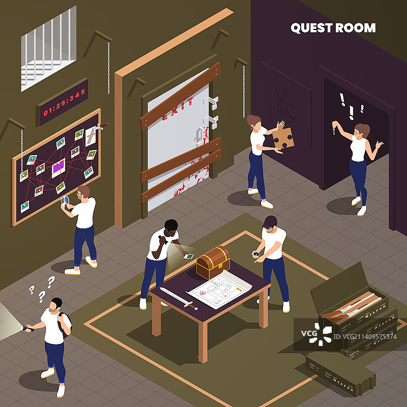 密室逃脱游戏图片素材