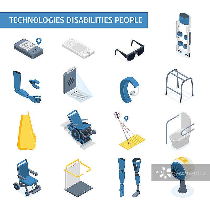 为残疾人提供的科技图片素材