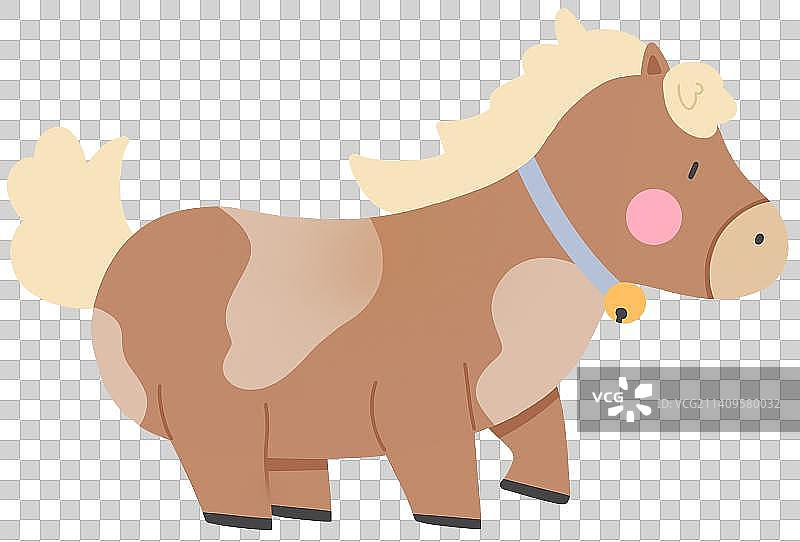 可爱的矮脚马图片素材