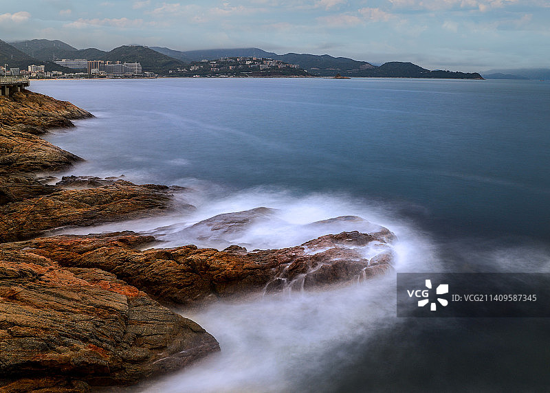 远景大梅沙图片素材