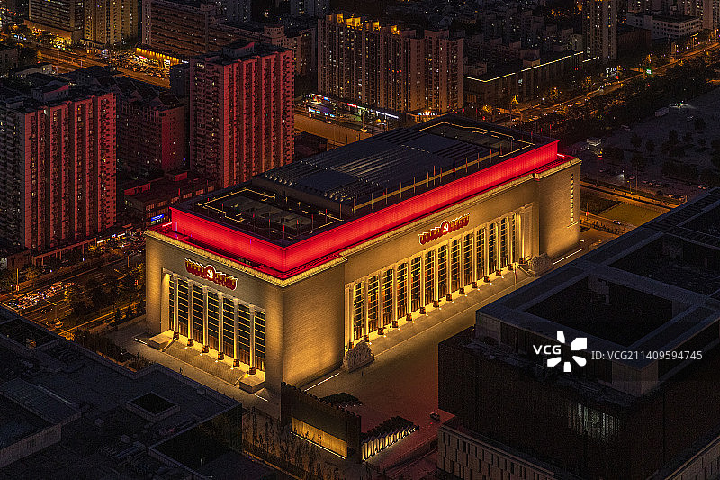 党史馆俯拍图片素材