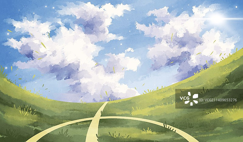 足球场插画图片素材