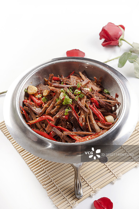 手撕腊狗肉图片素材