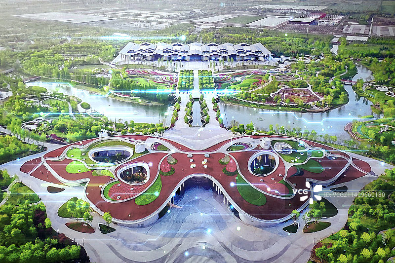 上海花博会大数据概念图片素材