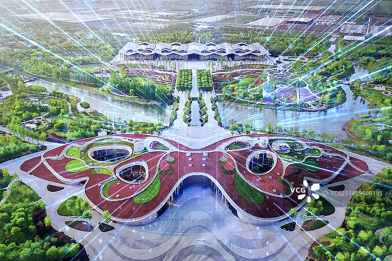 上海花博会大数据概念图片素材