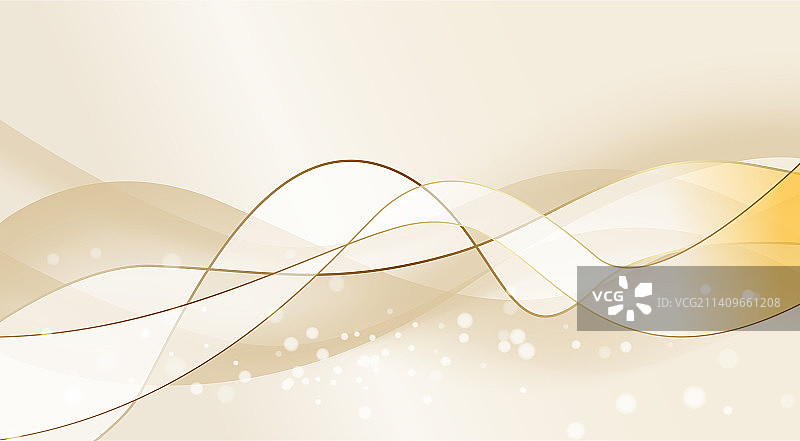 金色奢华优雅曲线商务科技感矢量背景素材图片素材