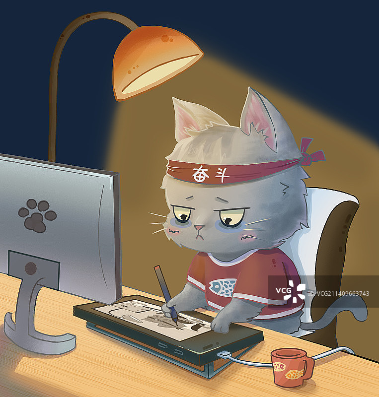 插画师的日常图片素材