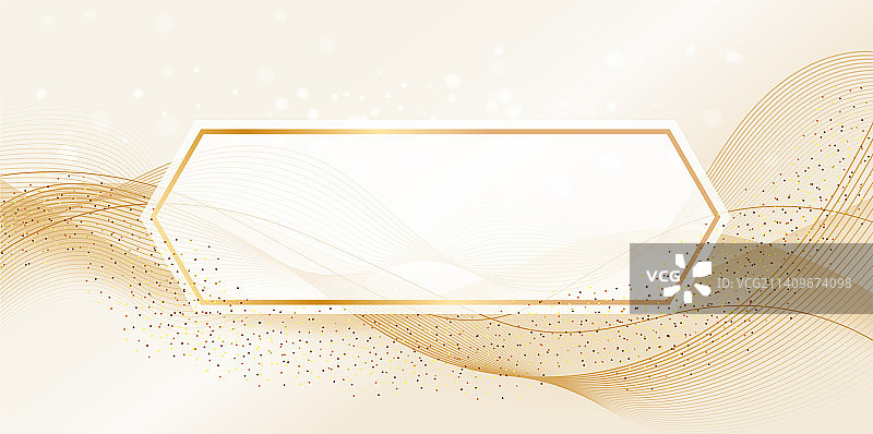 金色奢华优雅曲线商务科技感矢量海报模板图片素材
