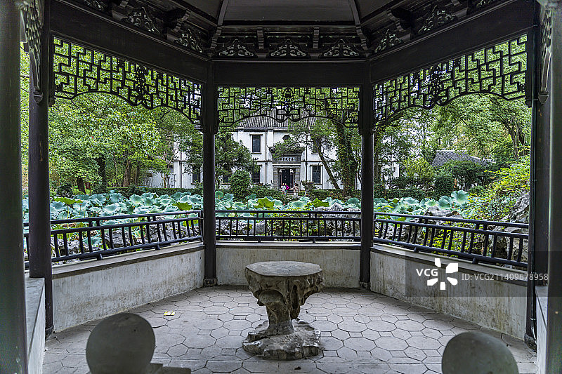 浙江湖州南浔古镇嘉业藏书楼建筑图片素材