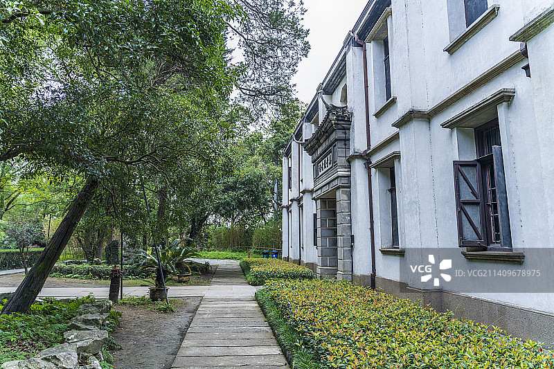 浙江湖州南浔古镇嘉业藏书楼建筑图片素材