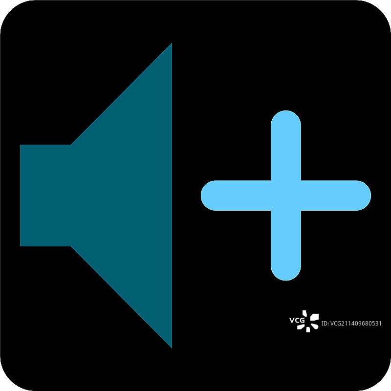 白色背景上的电话音量调高图片素材