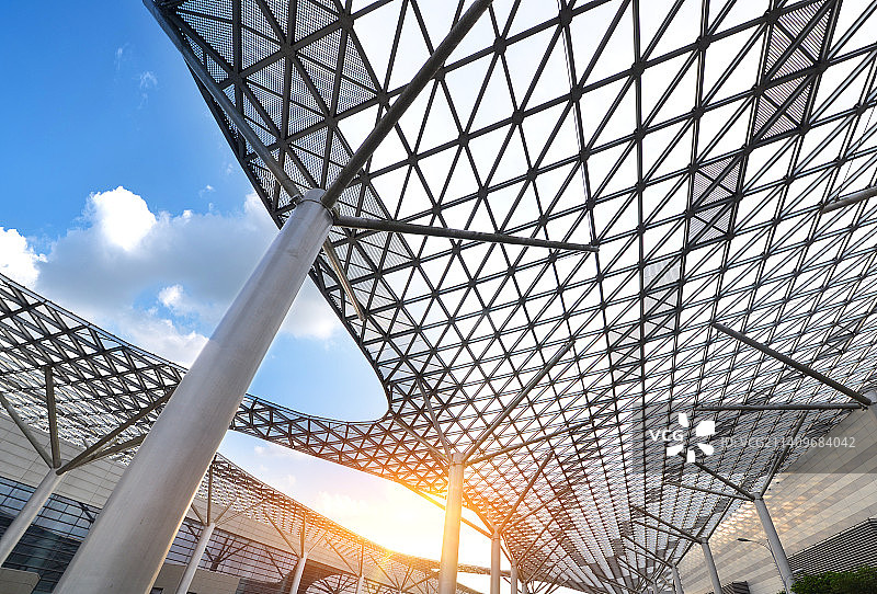 会展中心金属房顶图片素材